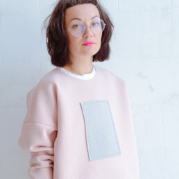 neoprene, pastel, pink pullover, pullover, pullovers, sweater, zefyras, oversized, unisex