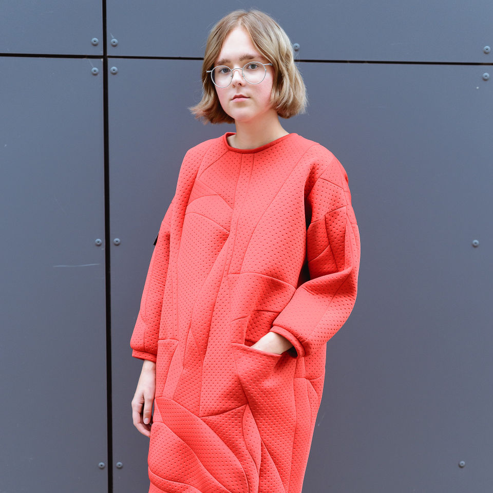 red, zefyras, jumper, oversized dress