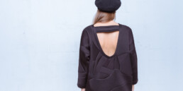 black, dress, zefyras, neoprene