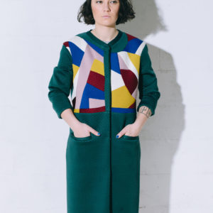 emerald green, spring coat, double sided coat