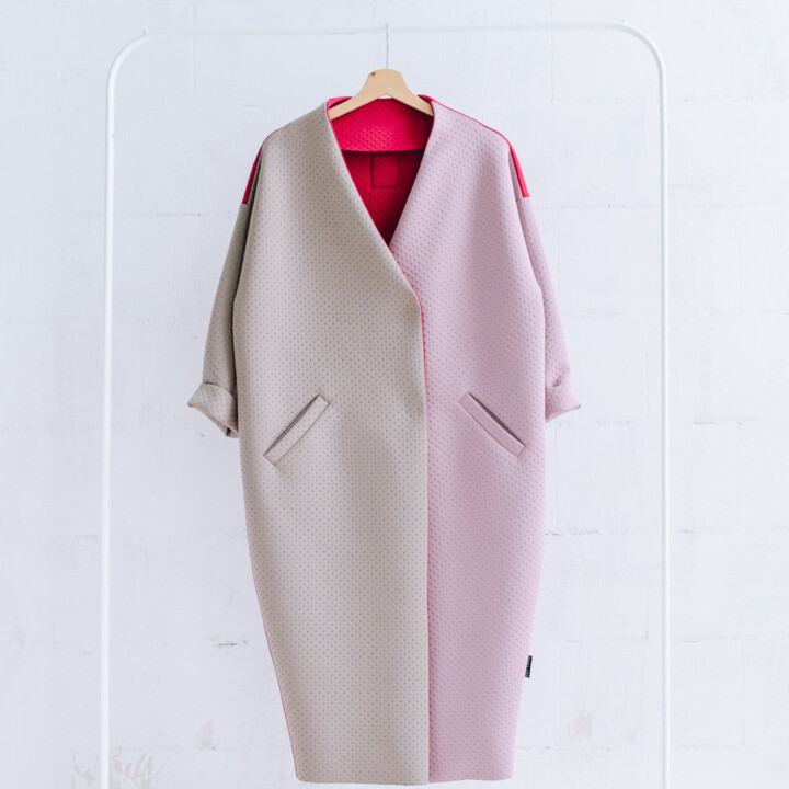cocoon coat, japanese style, smoothie, zefyras