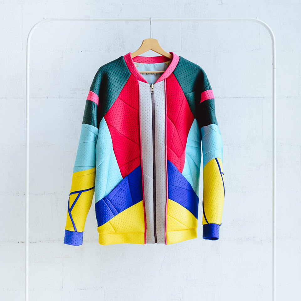 lego, bomber, bomber jacket, colorful jacket
