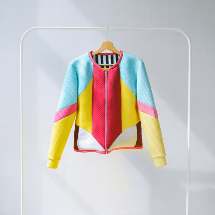 colorful jacket, reversible bomber jacket, unisex jacket