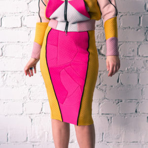 Colourful Lines Co-ord Skirt Set