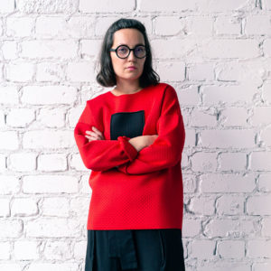 Strawberry Red Marshmallow Pullover